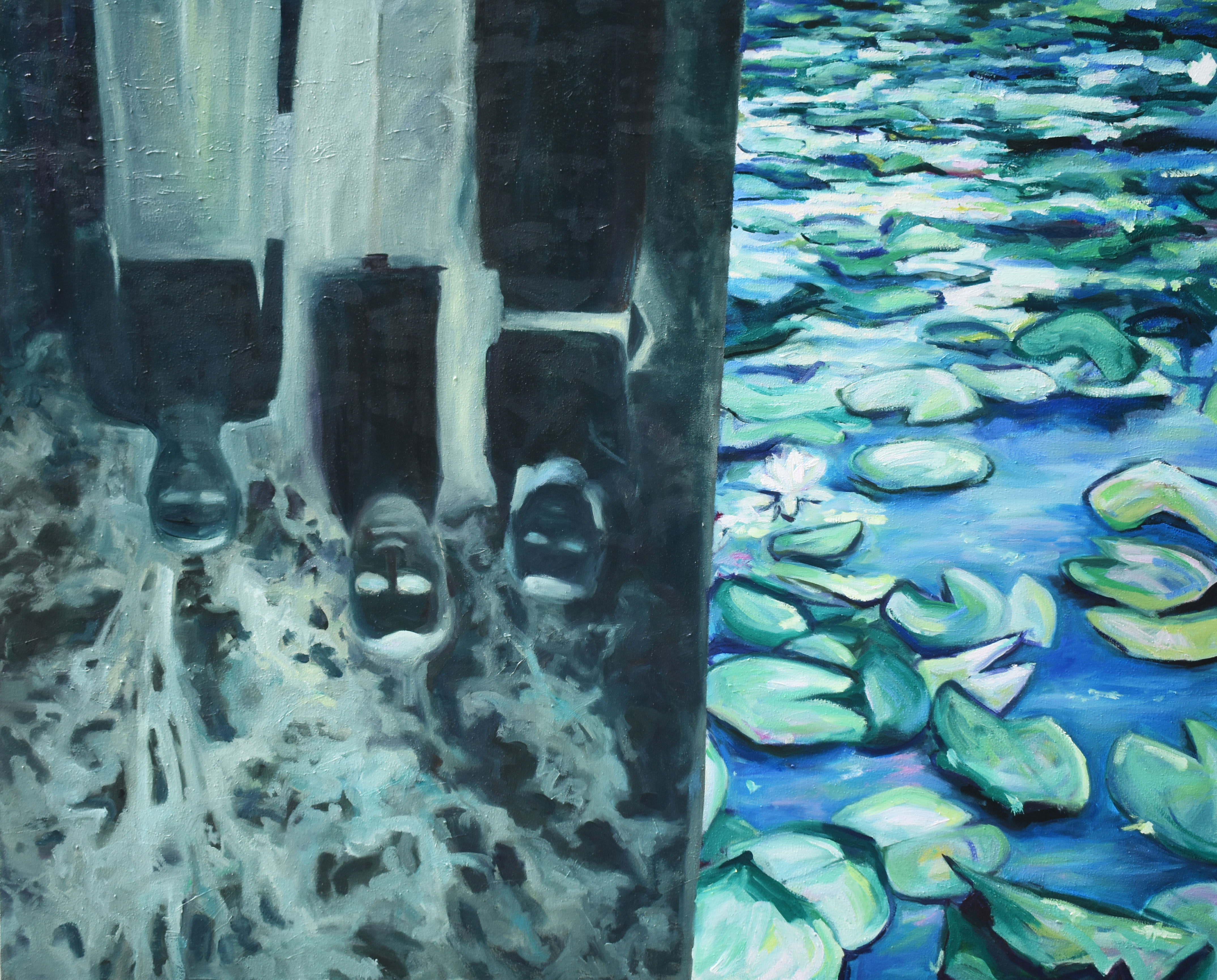 Sava 150x120 cm ulje na platnu, Una Knezevic