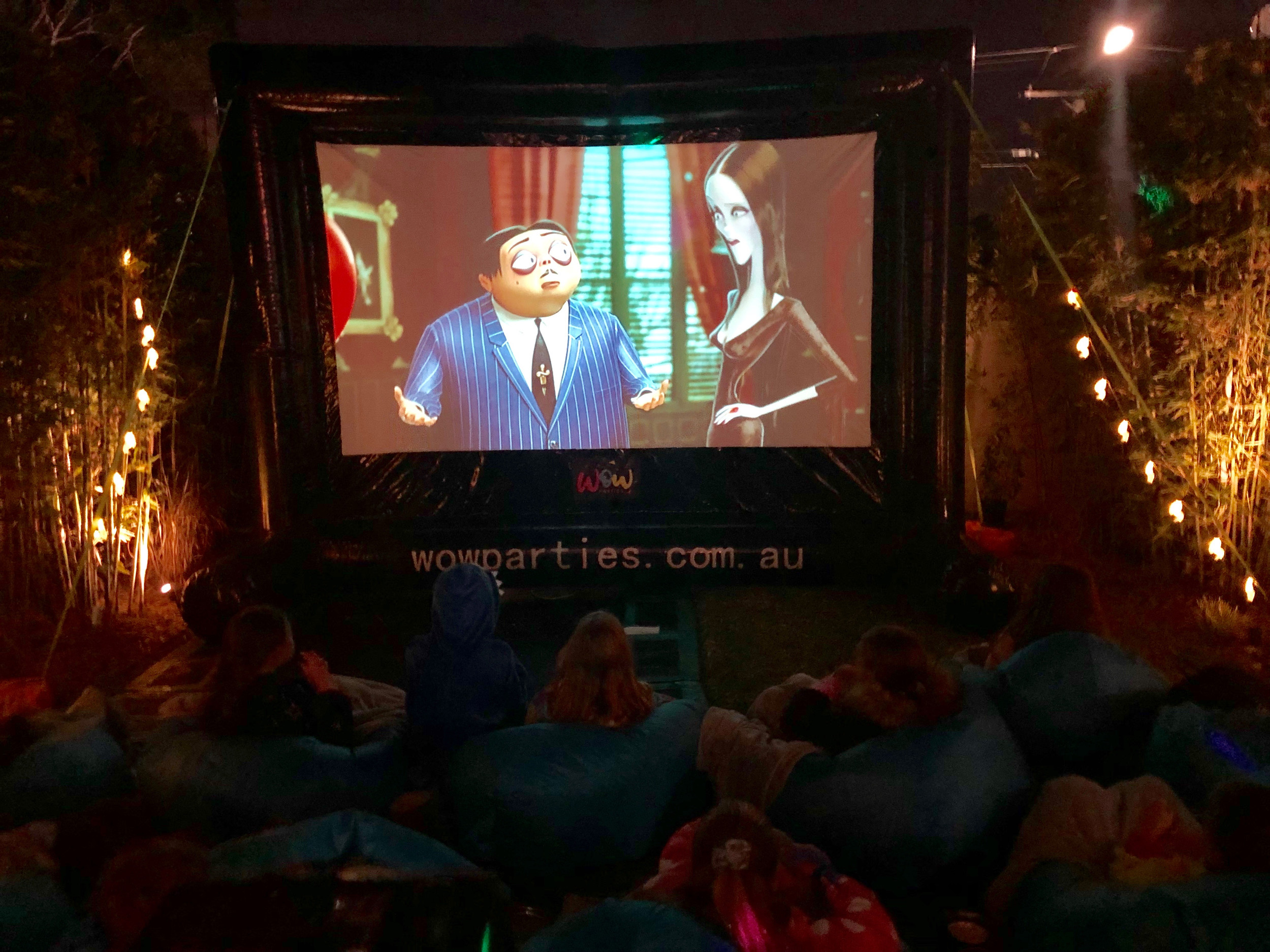 Wow Parties Cinema Hire Melbourne Inflatable Cinema & Bean Bags