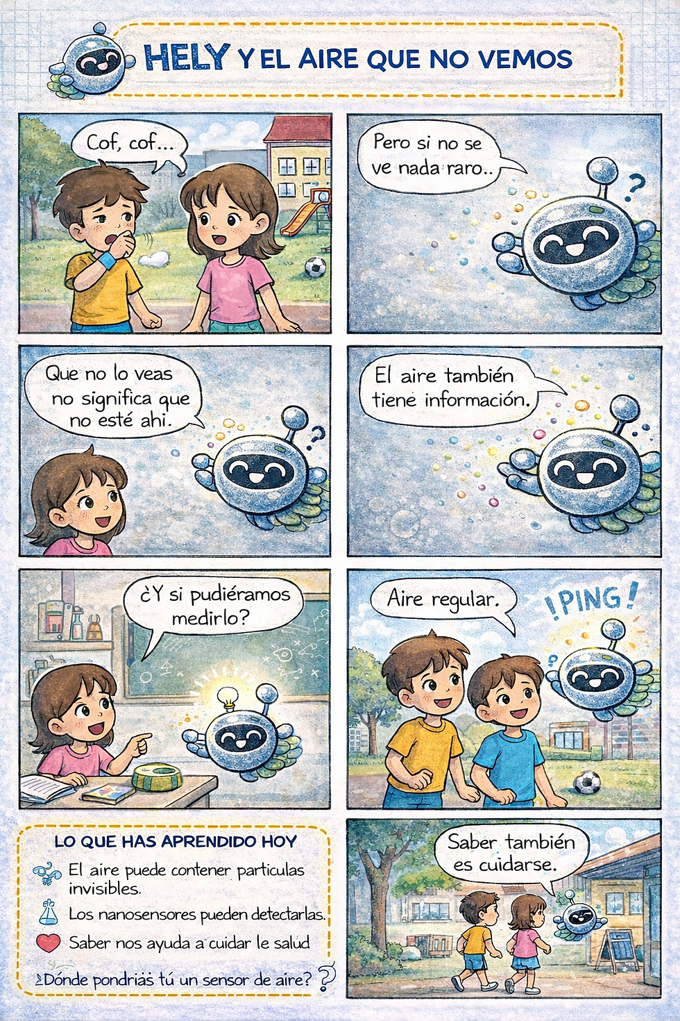 Cómic 2: Hely y el agua que si podemos beber