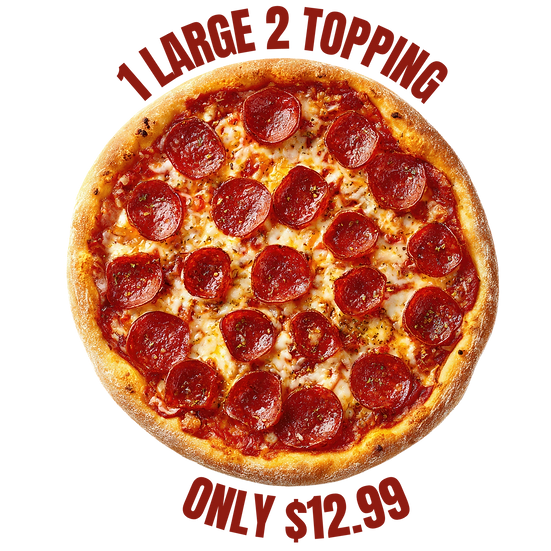 Halal - 1 LARGE 2 TOPPING