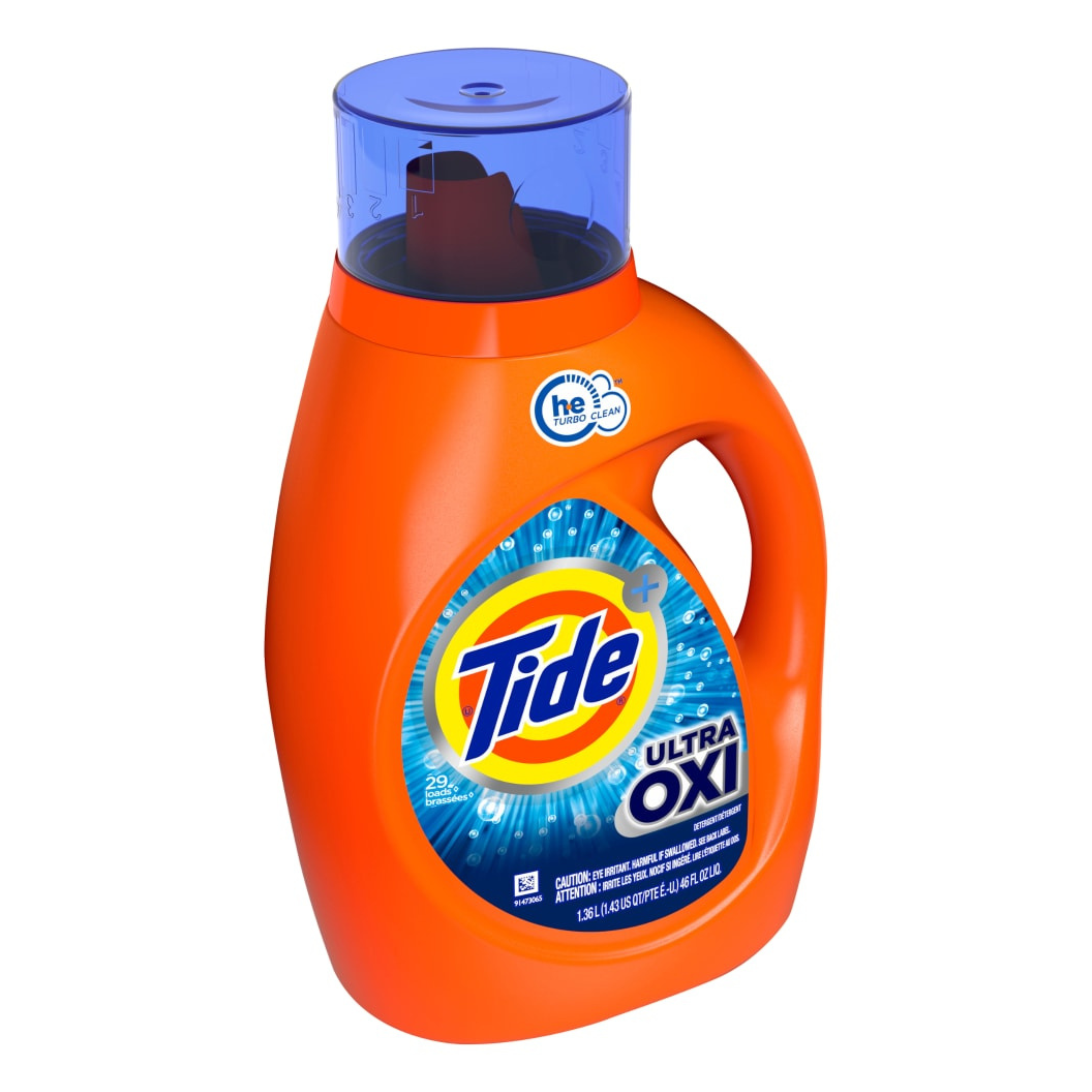 Tide Ultra Oxi Liquid Laundry Detergent, 29 loads, 46 fl oz