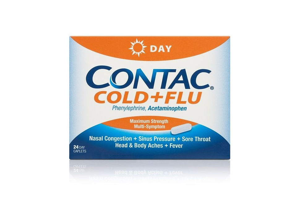 Contac Cold + Flu, Maximum Strength Non-Drowsy Formula Caplets, 24 Count