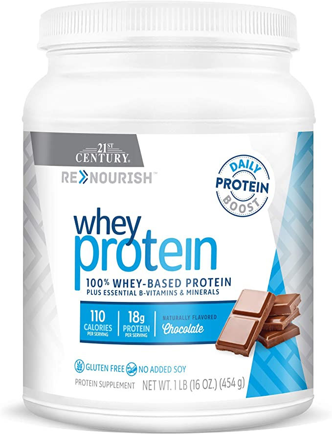 21st Century Renourish Wellness Protein Powder, Chocolate, 1 Pound