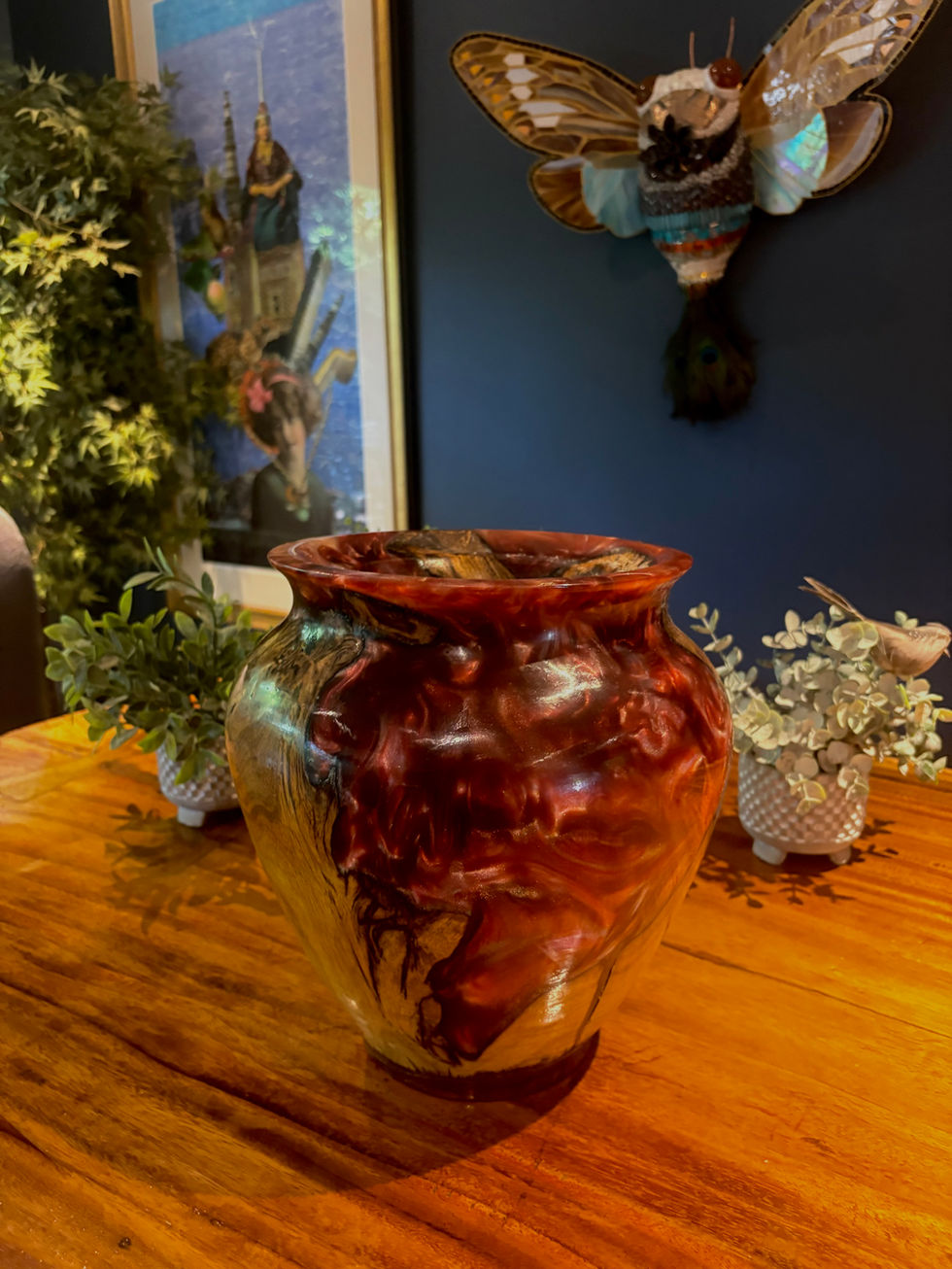 Locust Bowl with Resin