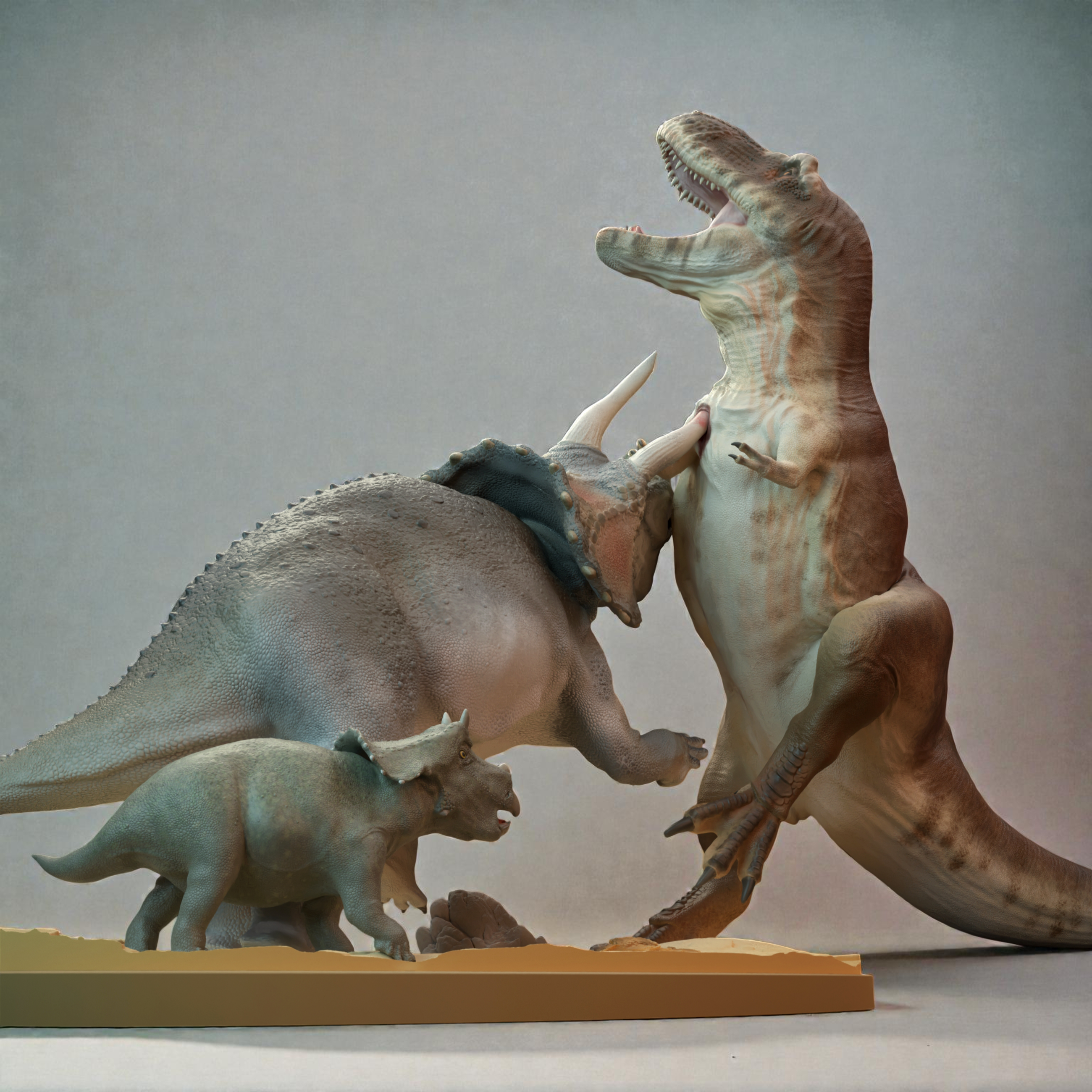 Tyrannosaurus vs. Triceratops figura