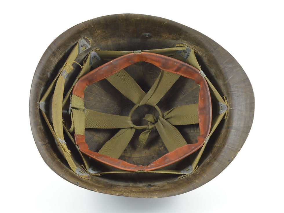 Original Early-WW2 U.S. Hood Rubber Low Pressure M1 Helmet Liner (1942-43) For Sale