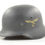 Thumbnail: Original WW2 German M40 Luftwaffe Single Decal Helmet & Liner Set (EF64) For Sale