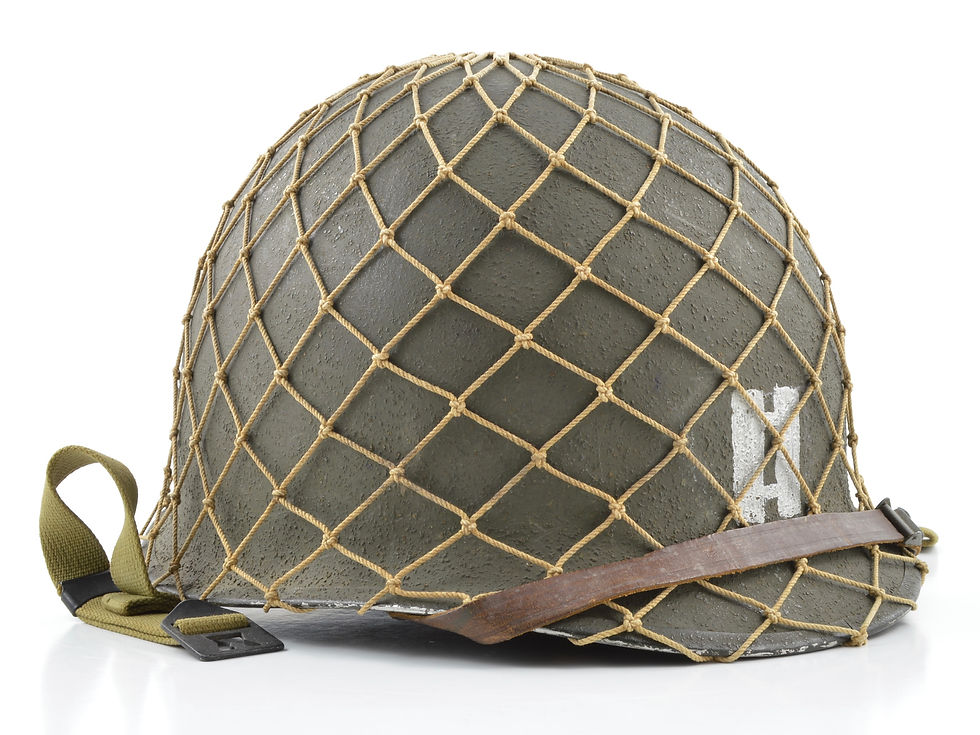 Mid-WWII Captain's Fixed Loop M1 Helmet & MSA Liner (1943 Set)