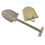 Thumbnail: WWII USMC Entrenching Tool T-Handle Shovel & Cover