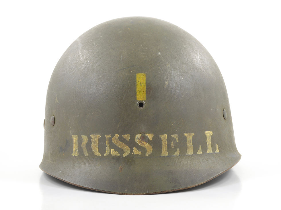 Original Mid-WW2 U.S. Second Lieutenant's Westinghouse M1 Helmet Liner For Sale