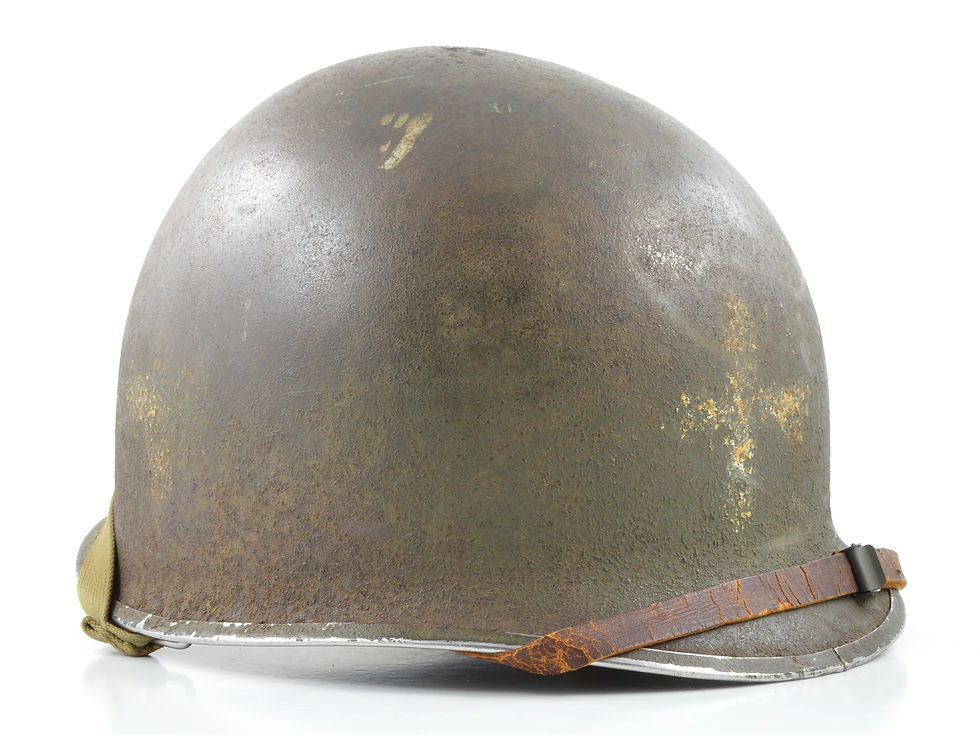 WWII Fixed Loop M1 Helmet & Westinghouse Liner Medic Set (1942-43)