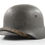 Thumbnail: WWII German M40 Waffen SS Single Decal Helmet Grouping (Q64)