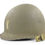 Thumbnail: Original Early-WW2 U.S. Lieutenant's Fixed Loop M1 Helmet & Rayon St. Clair Liner (1942) For Sale