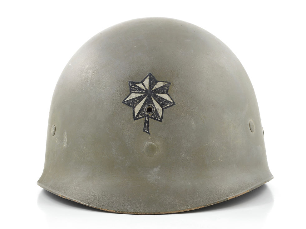 Mid-WWII Lieutenant Colonel's Westinghouse M1 Helmet Liner