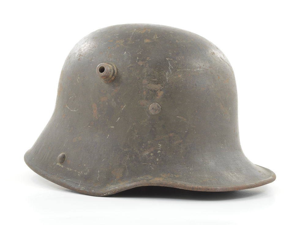 Original WW1 German M17 Helmet & Liner Set (ET64) For Sale