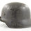 Thumbnail: Original Late-WW2 German M42 Ex-Double Decal Polizei Helmet & Liner Set (hkp62) For Sale