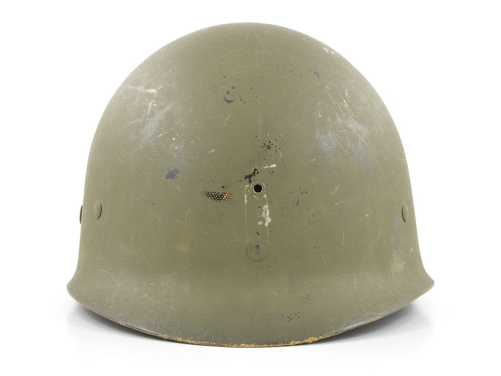 Original Late-WW2 U.S. First Lieutenant's Capac Infantry M1 Helmet Liner For Sale