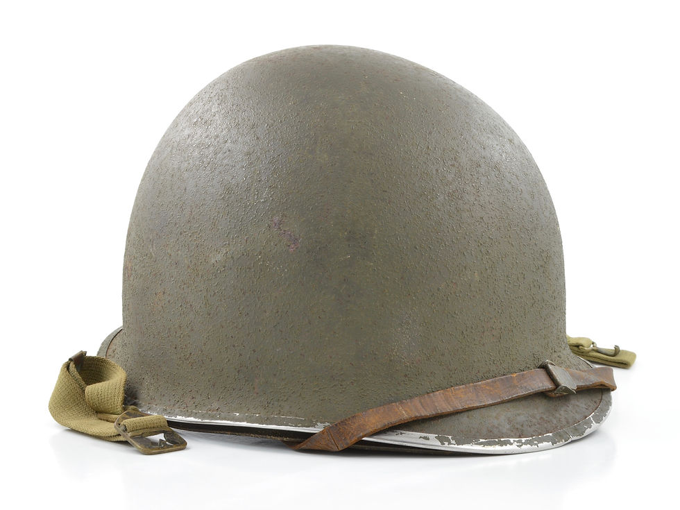Early-WWII U.S. Fixed Loop M1 Helmet & Rayon Westinghouse Liner (ID'd Set)