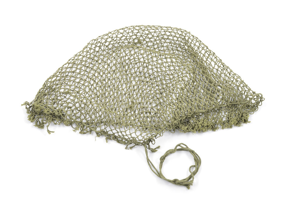 Original WW2 1/4" British Camouflage Helmet Net For Sale