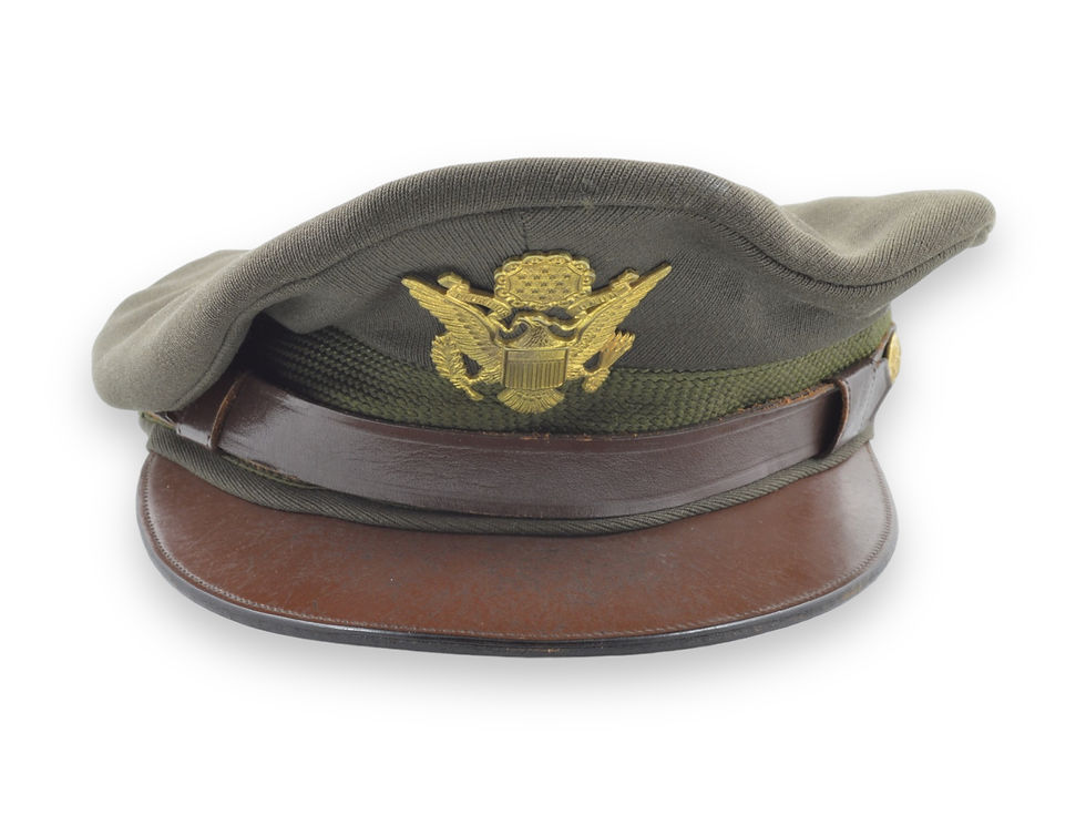 Original WW2 U.S. Army Air Corps/Force Officer's Service "Crusher" Cap For Sale