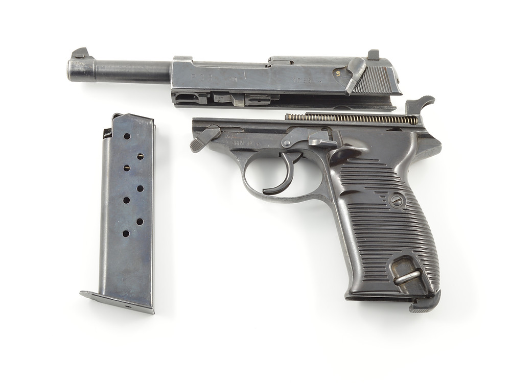 A partially disassembled Spreewerk P.38.