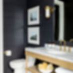 Bathroom with shiplap panelling