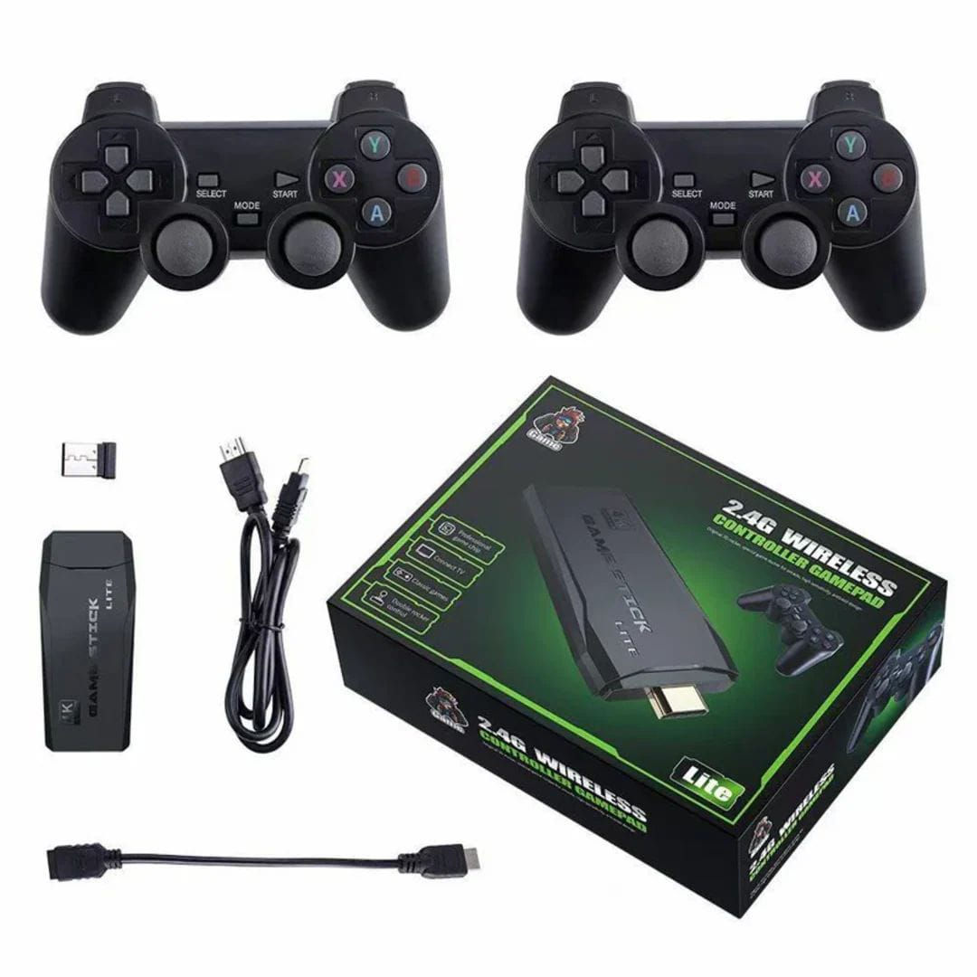 Game Stick Lite 4K Consola HDMI + 2 Controles Inalámbricos