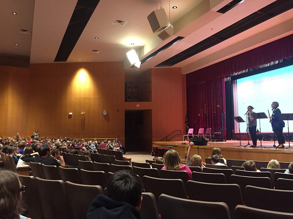 Members of the Buffalo Philharmonic Orchestra leading an interactive workshop in 2019