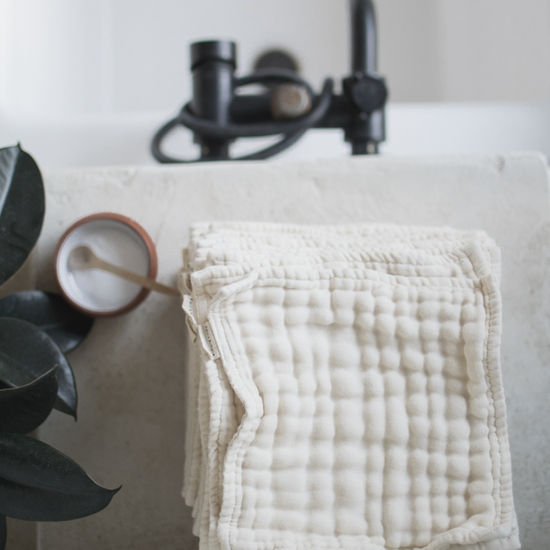 Thumbnail: Organic Gauze Wash Cloth Set