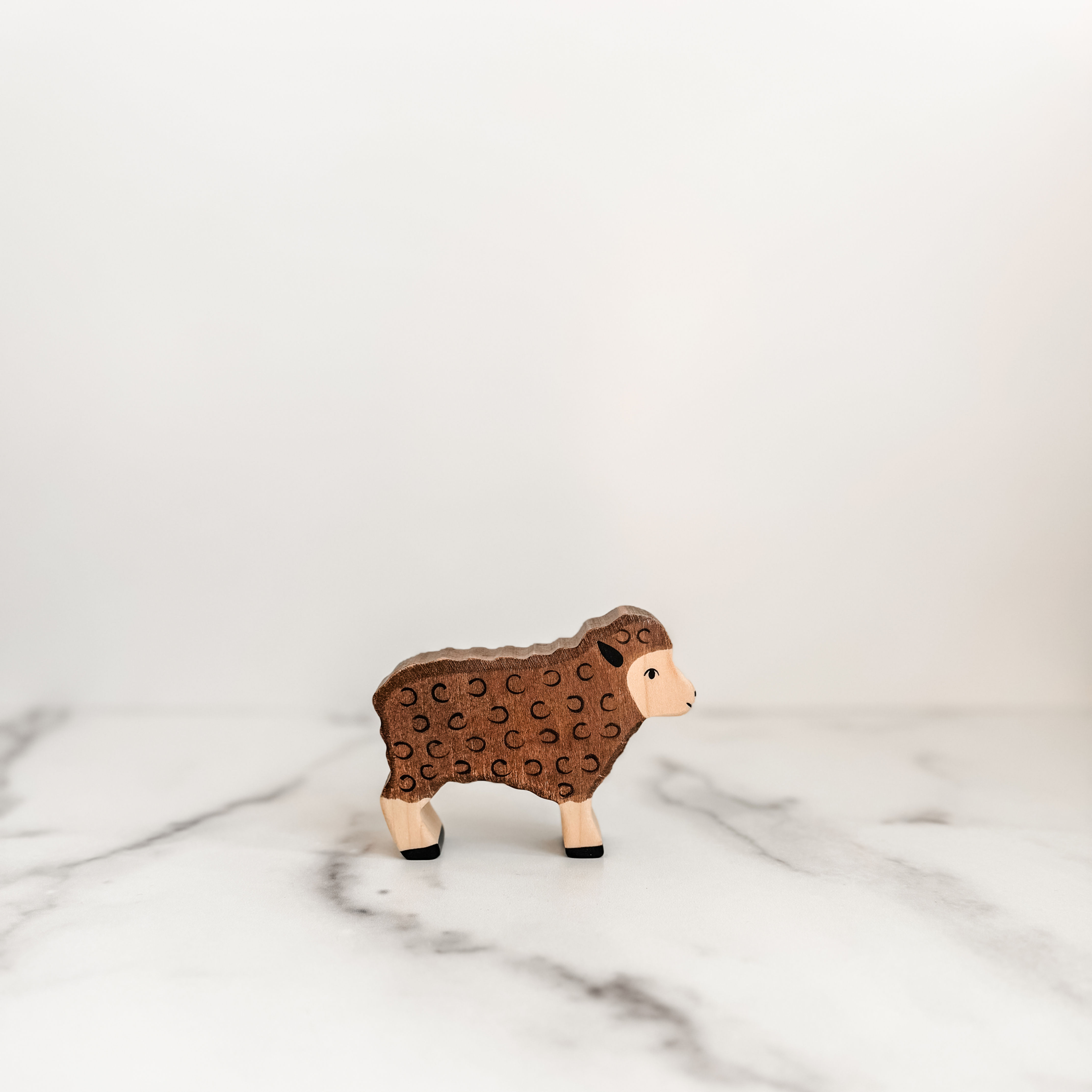 Wooden Brown Sheep