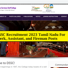 DSSC Tamilnadu College Recruitment 2023 | 44 Clerk, Assistant govt jobs