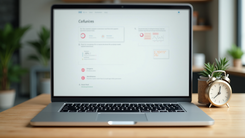 Vista frontal de una computadora portátil con una consulta nutricional en línea