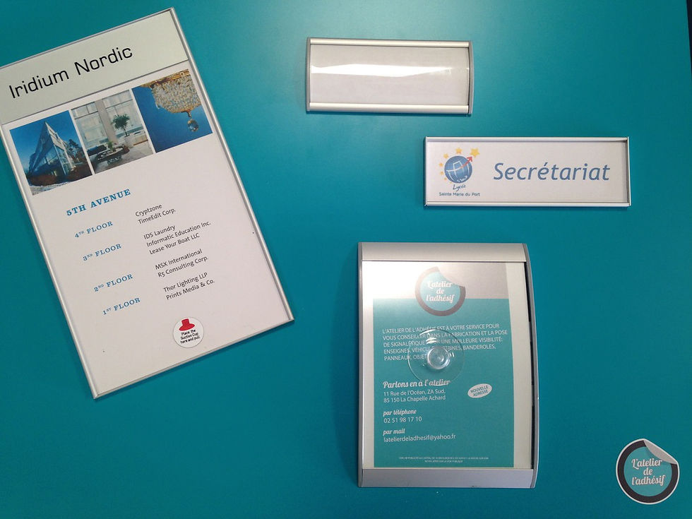 Plaques de portes toutes tailles
