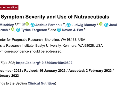 New paper published! Supplements and Parkinsons disease