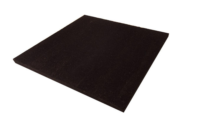 Gummiboden in schwarz