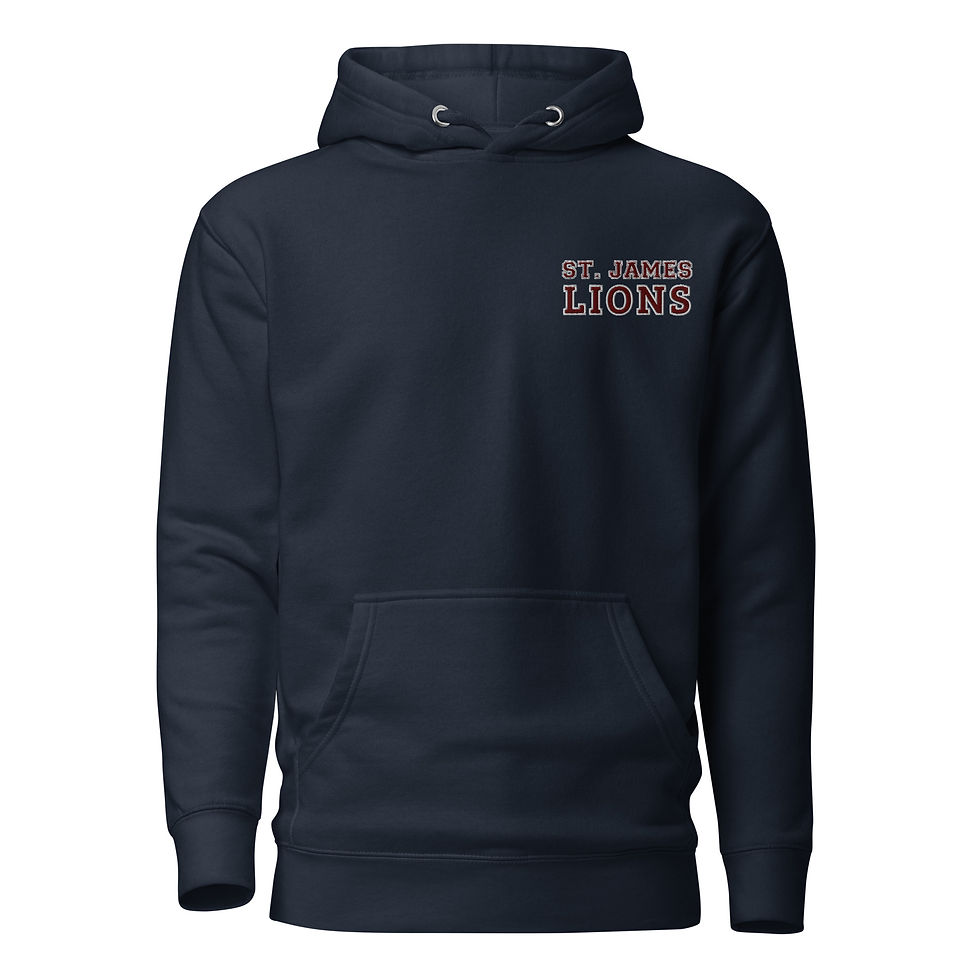Thumbnail: St. James Lions Premium Embroidered - Hoodie