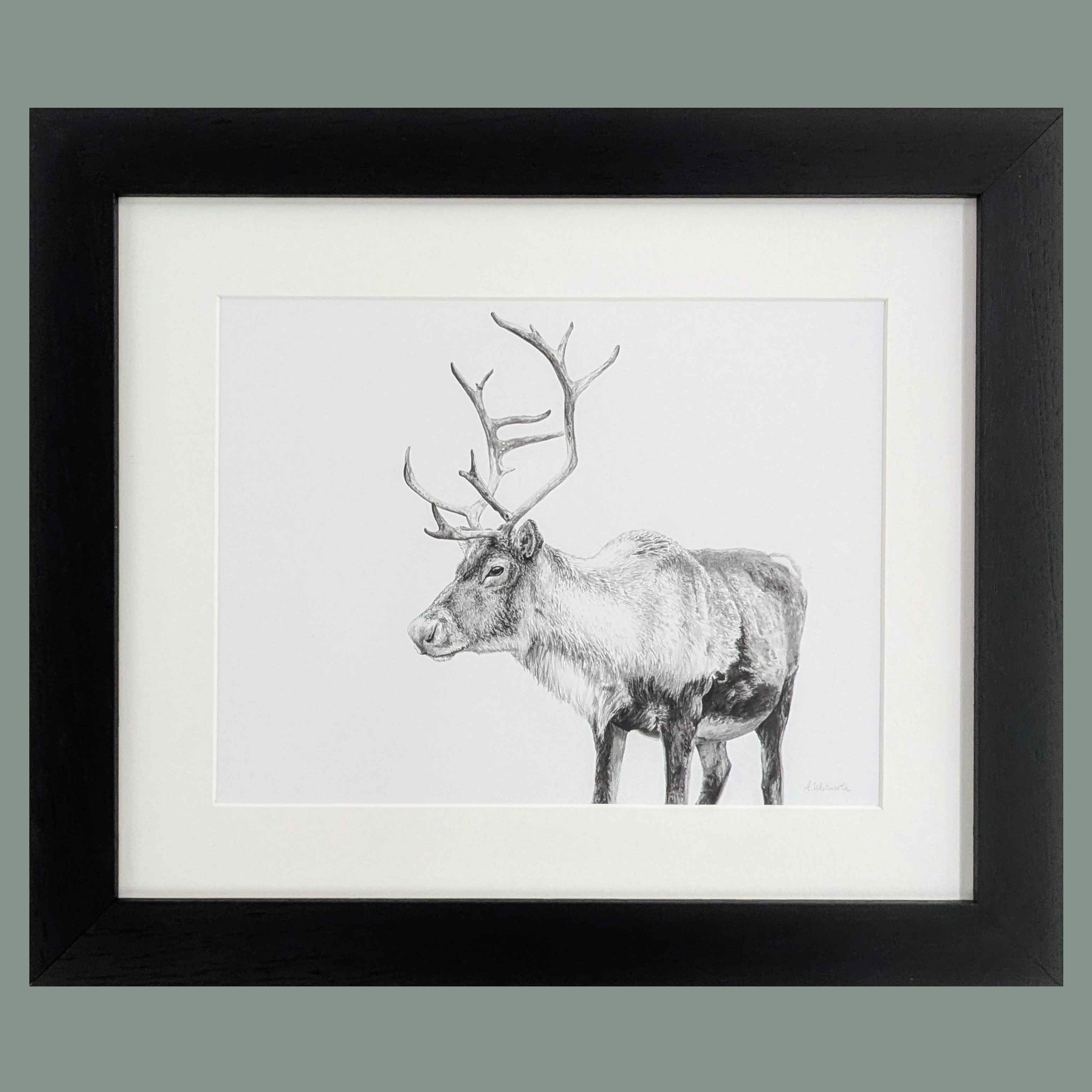 Original Gentle Guardian Graphite Drawing