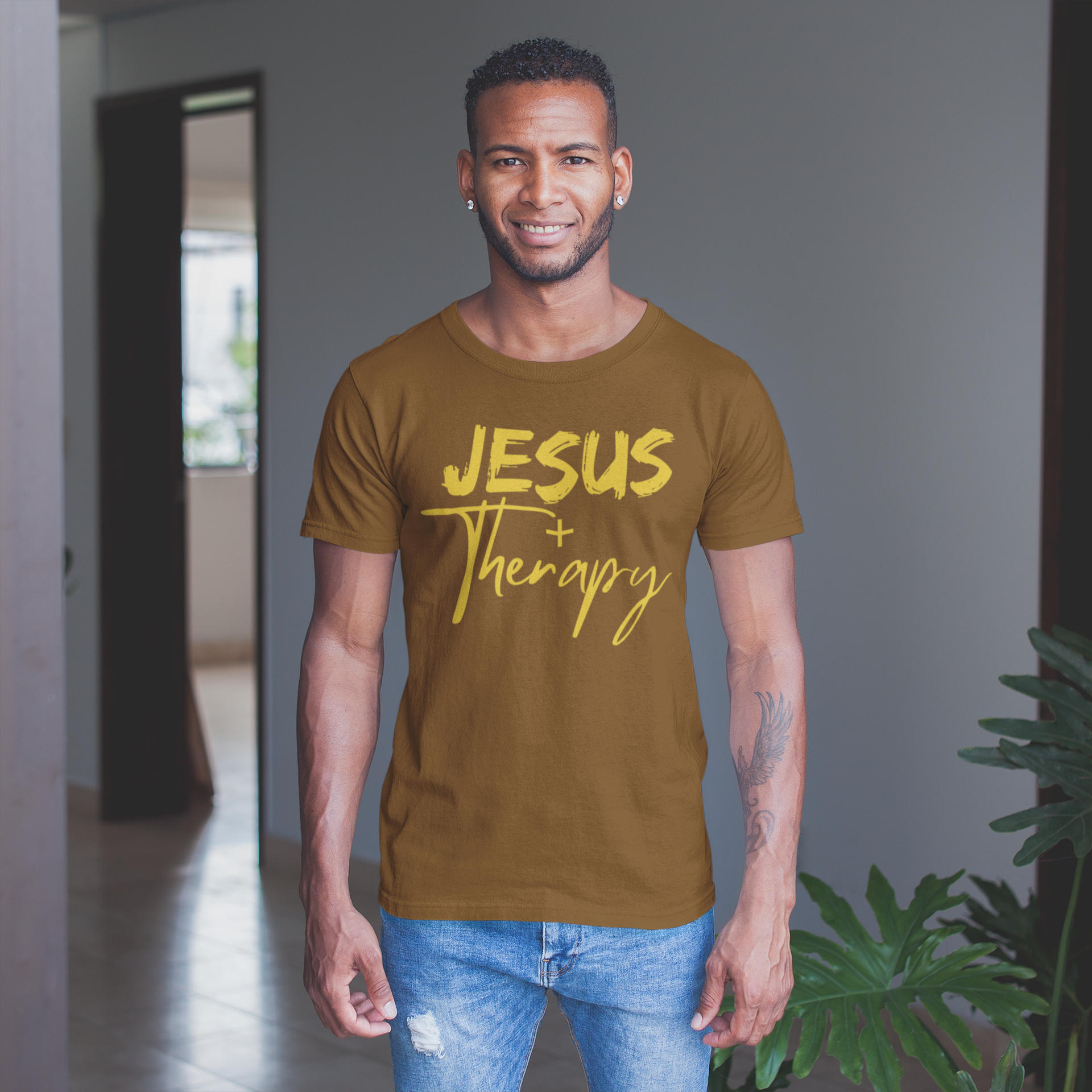 Brown T-shirt For Men | 100% Cotton Mens Brown T-shirt