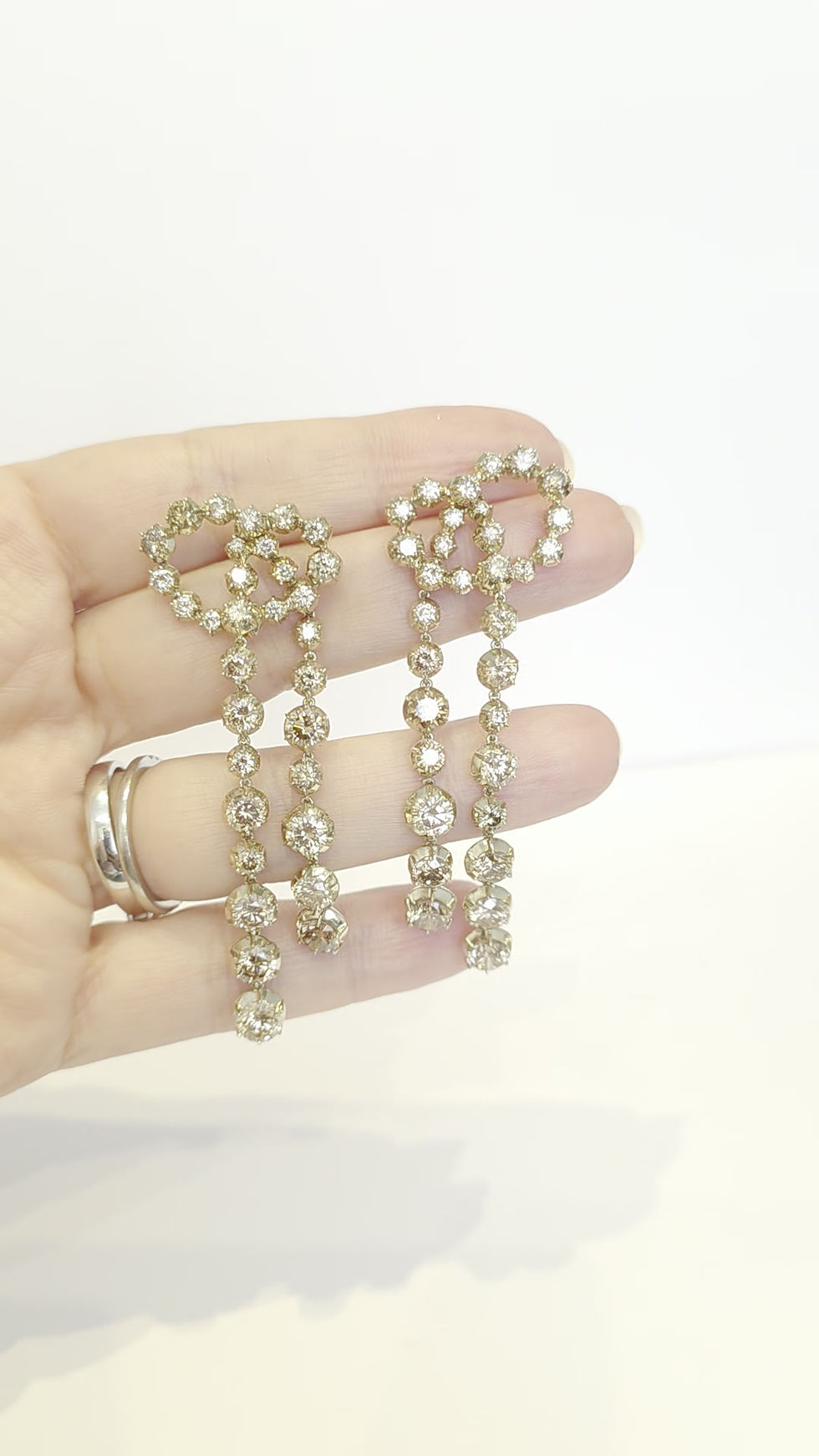 Miniatura: h.stern brincos zephyr diamantes brilhantes