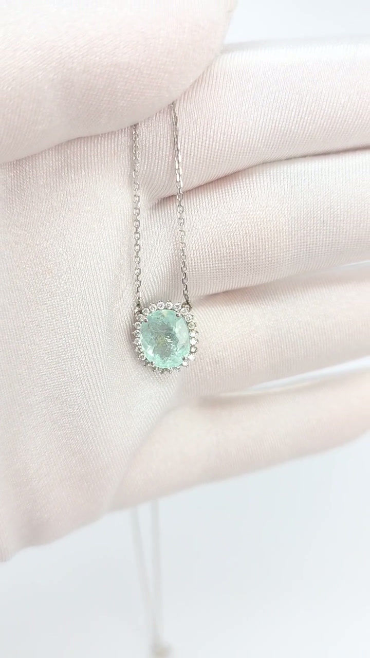 Miniatura: colar maracana turmalina paraiba brilhantes diamantes