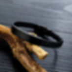 縮圖：Elegant Stainless Steel Men Leather Bracelet