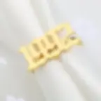 縮圖：Personalized birth year rings adjustable birthday rings