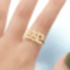 縮圖：Personalized birth year rings adjustable birthday rings