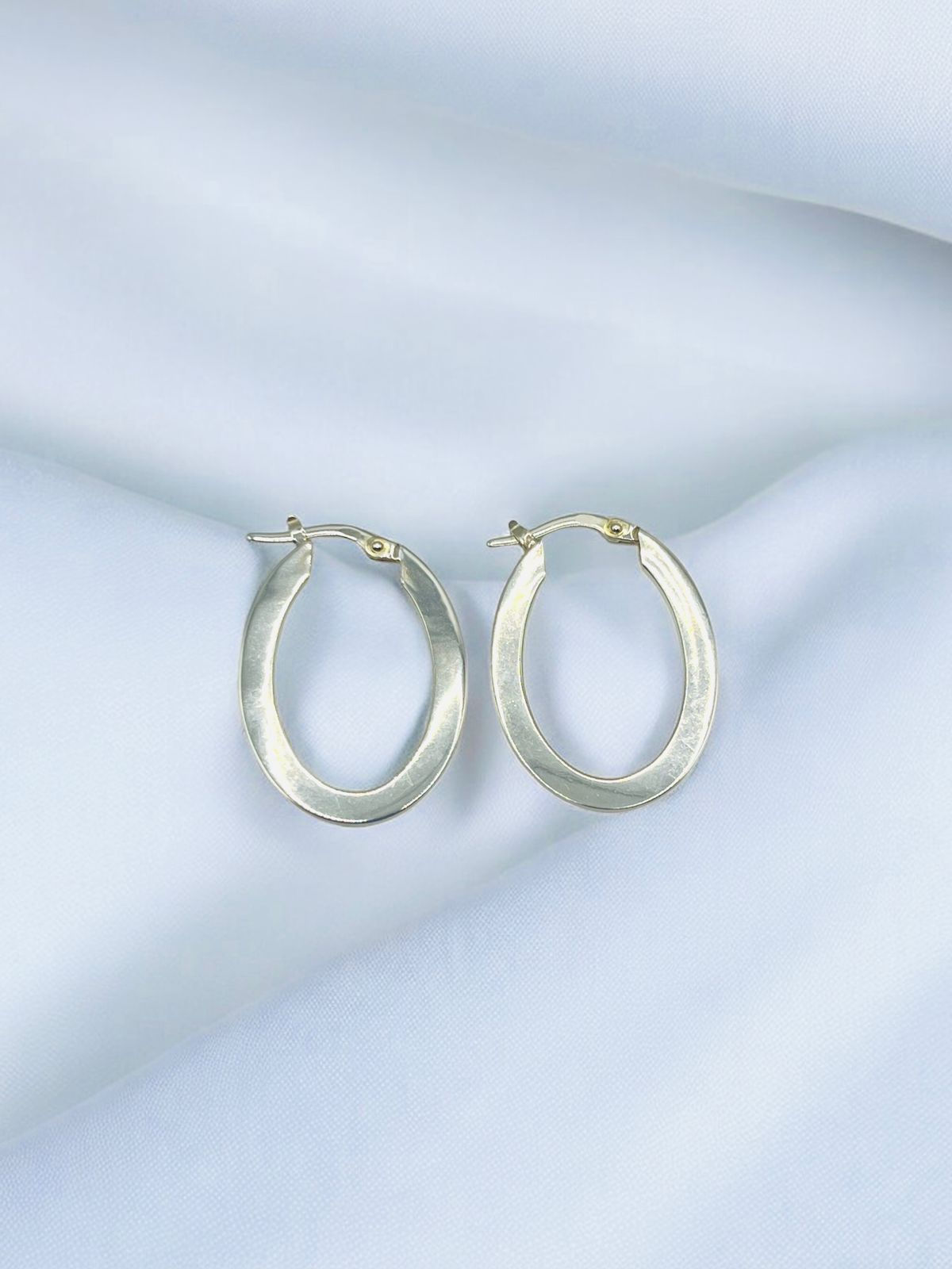 Brinco argola prata 29 x 20 mm