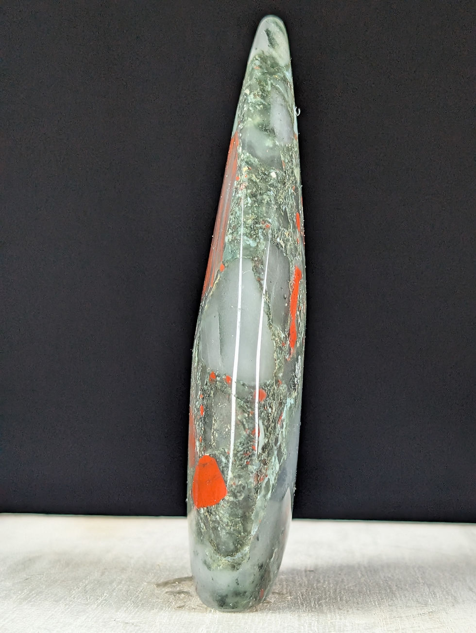 Thumbnail: Bloodstone Freeform Teardrop