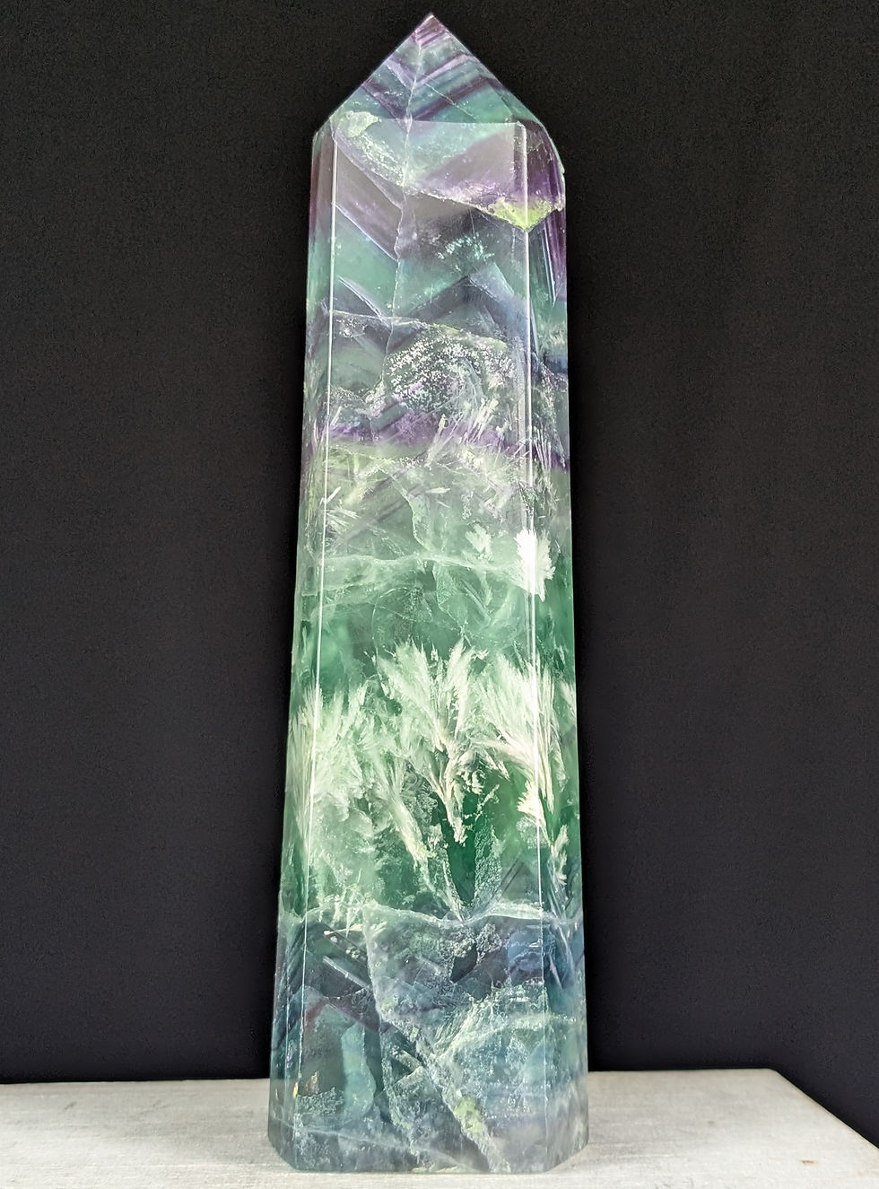 Snowflake Fluorite Tower