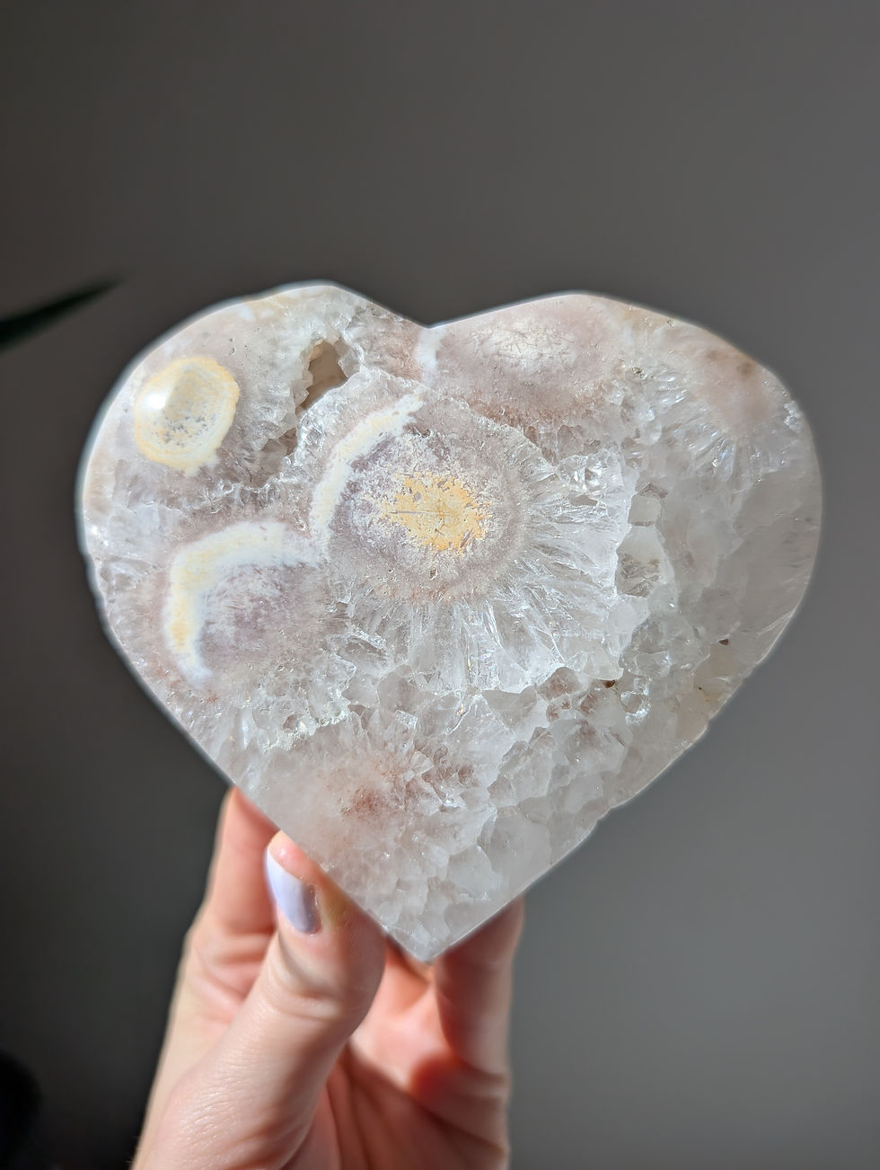 Thumbnail: Pink Amethyst Heart Carving