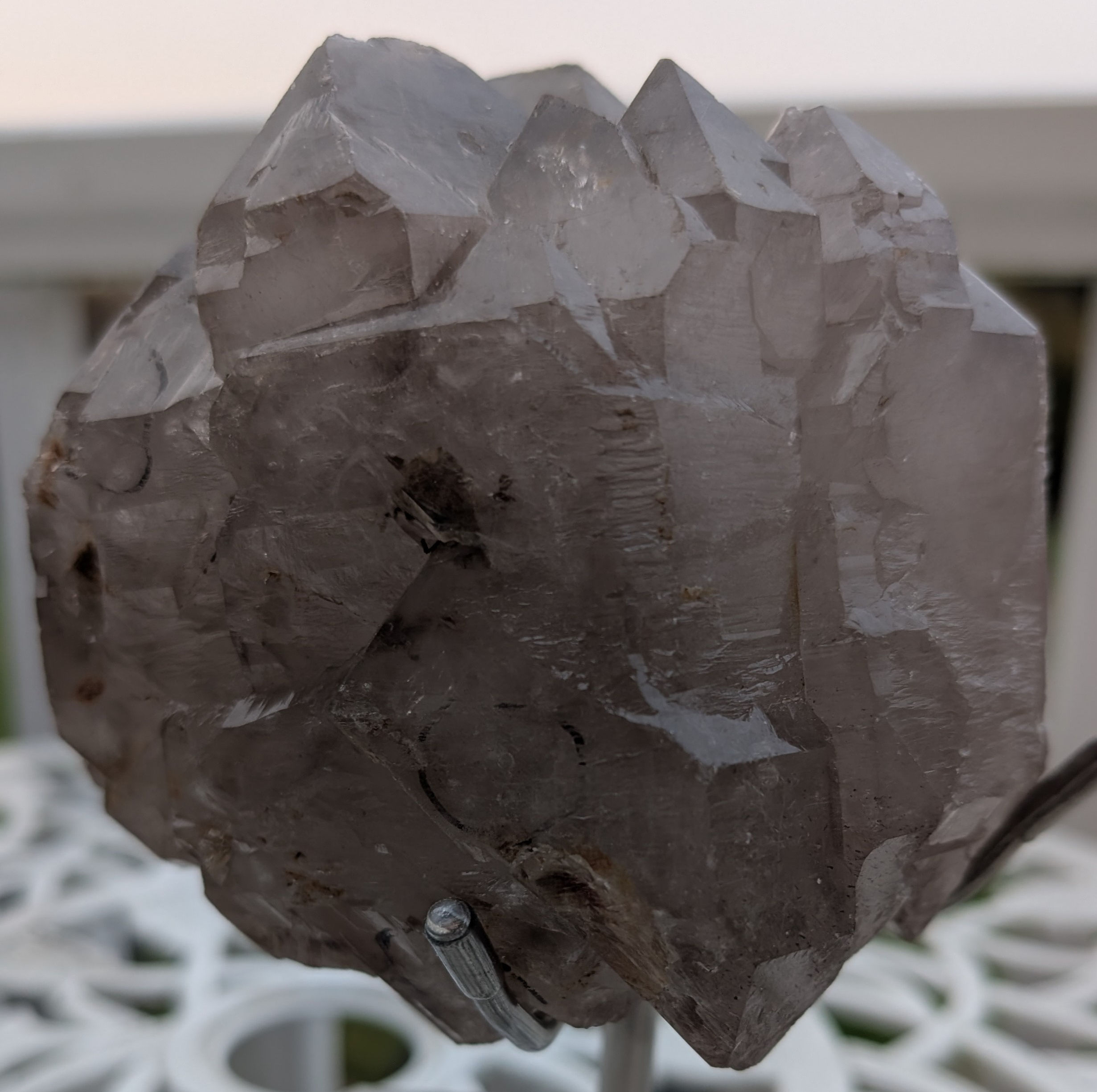 Quartz Tower Skeletal Enhydros Red Needles