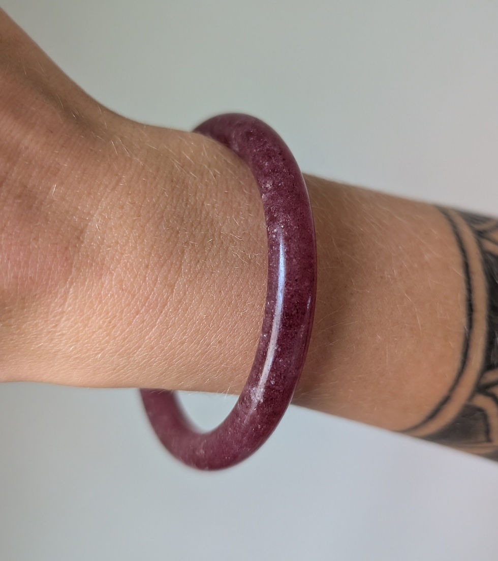 Thumbnail: Strawberry Quartz Bracelet Size 7.222
