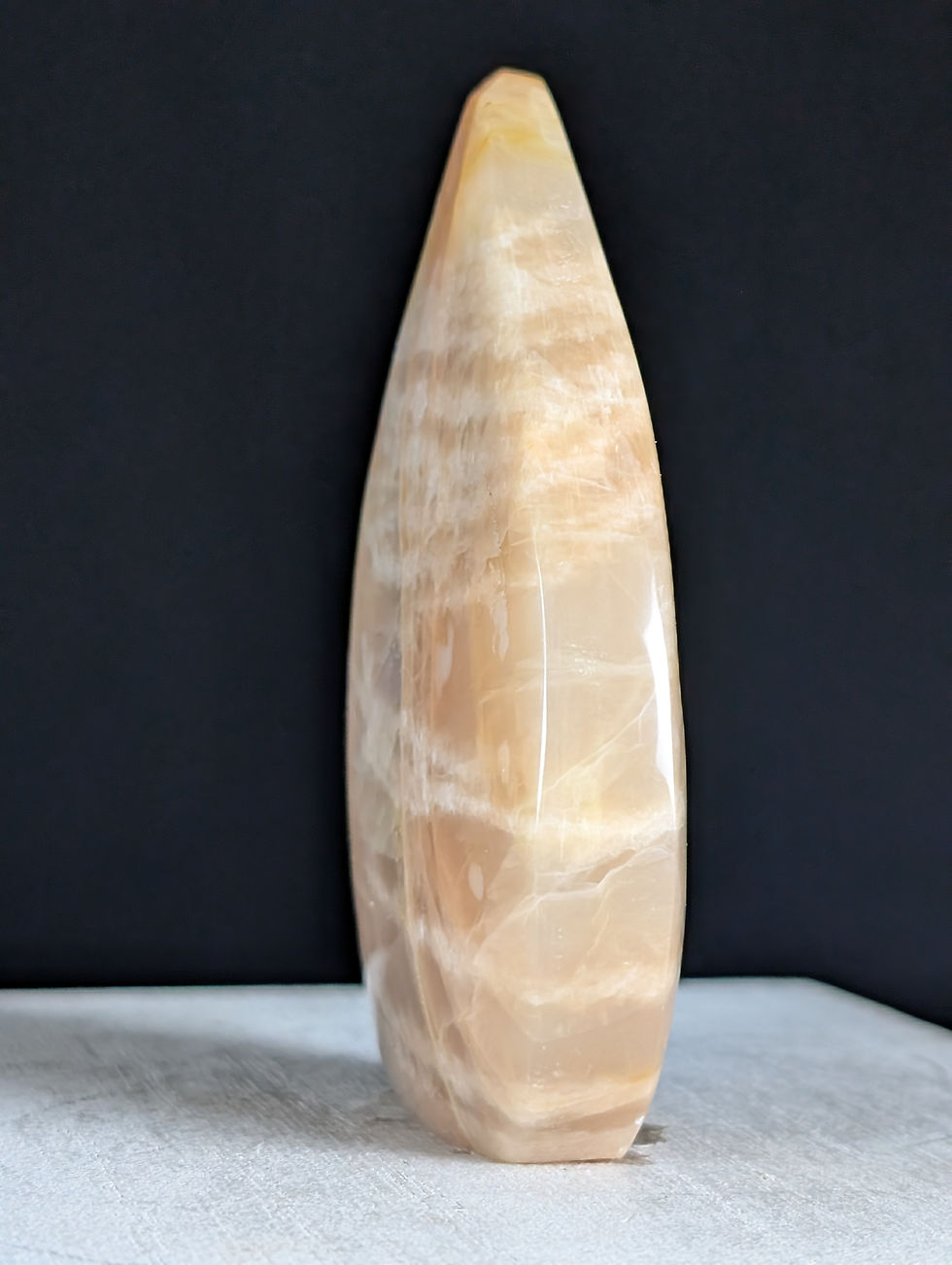 Thumbnail: Orange Moonstone Freeform Teardrop